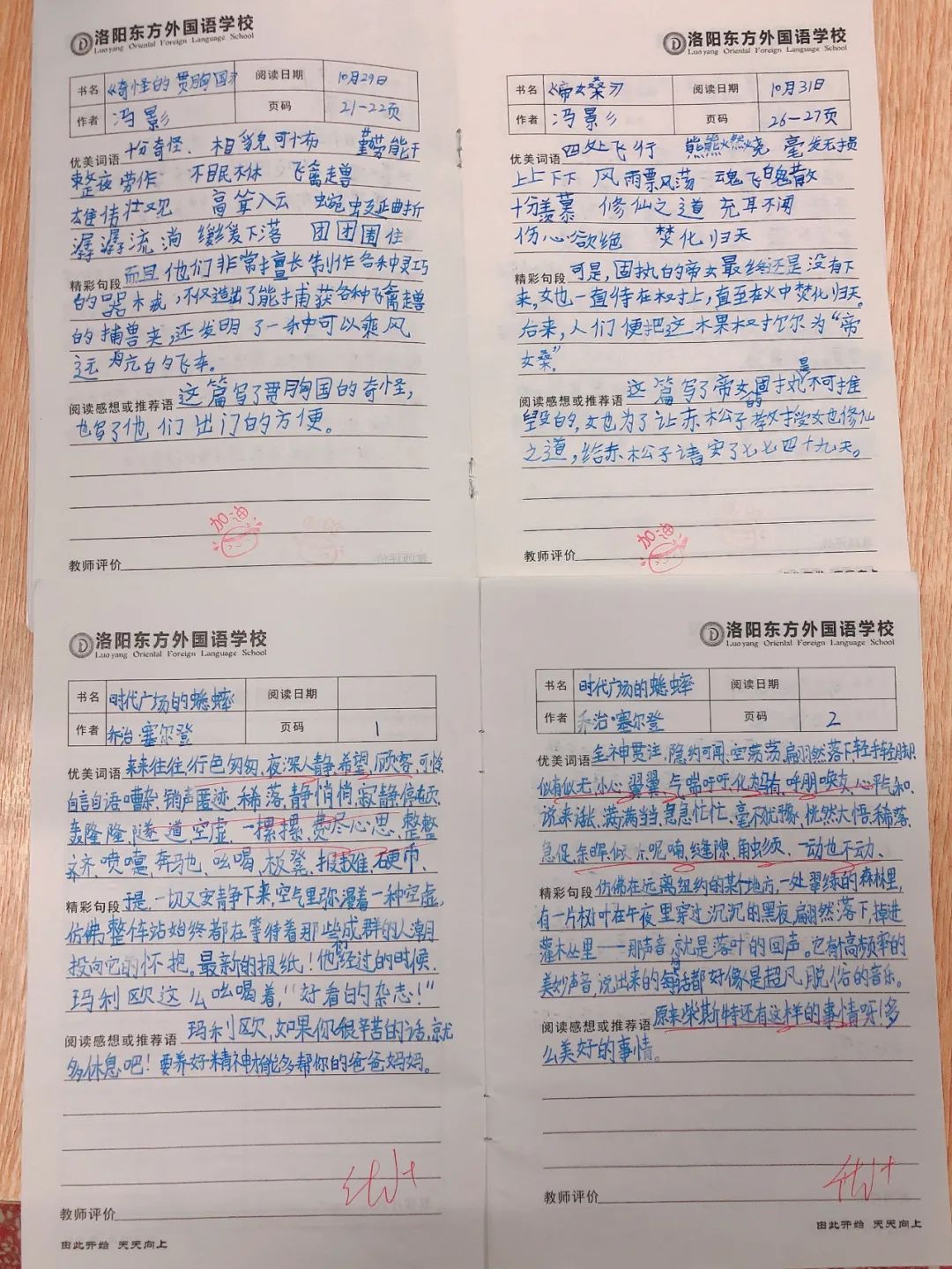 師生共讀一本書——洛陽東外小學部“滿天星”閱讀計劃